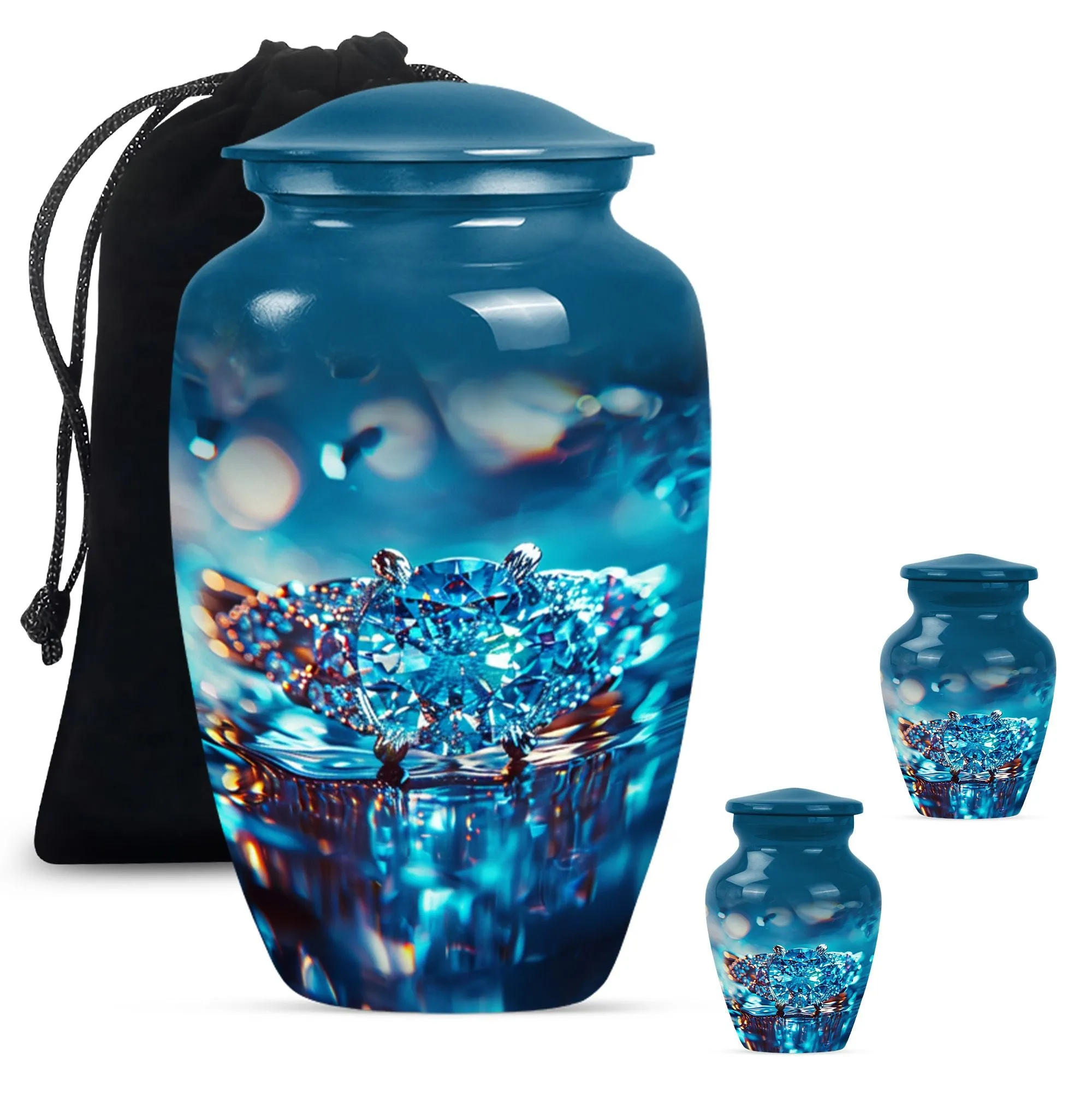 Ring Urn Eternity: Commemorative Funeral Cremation Keepsake
