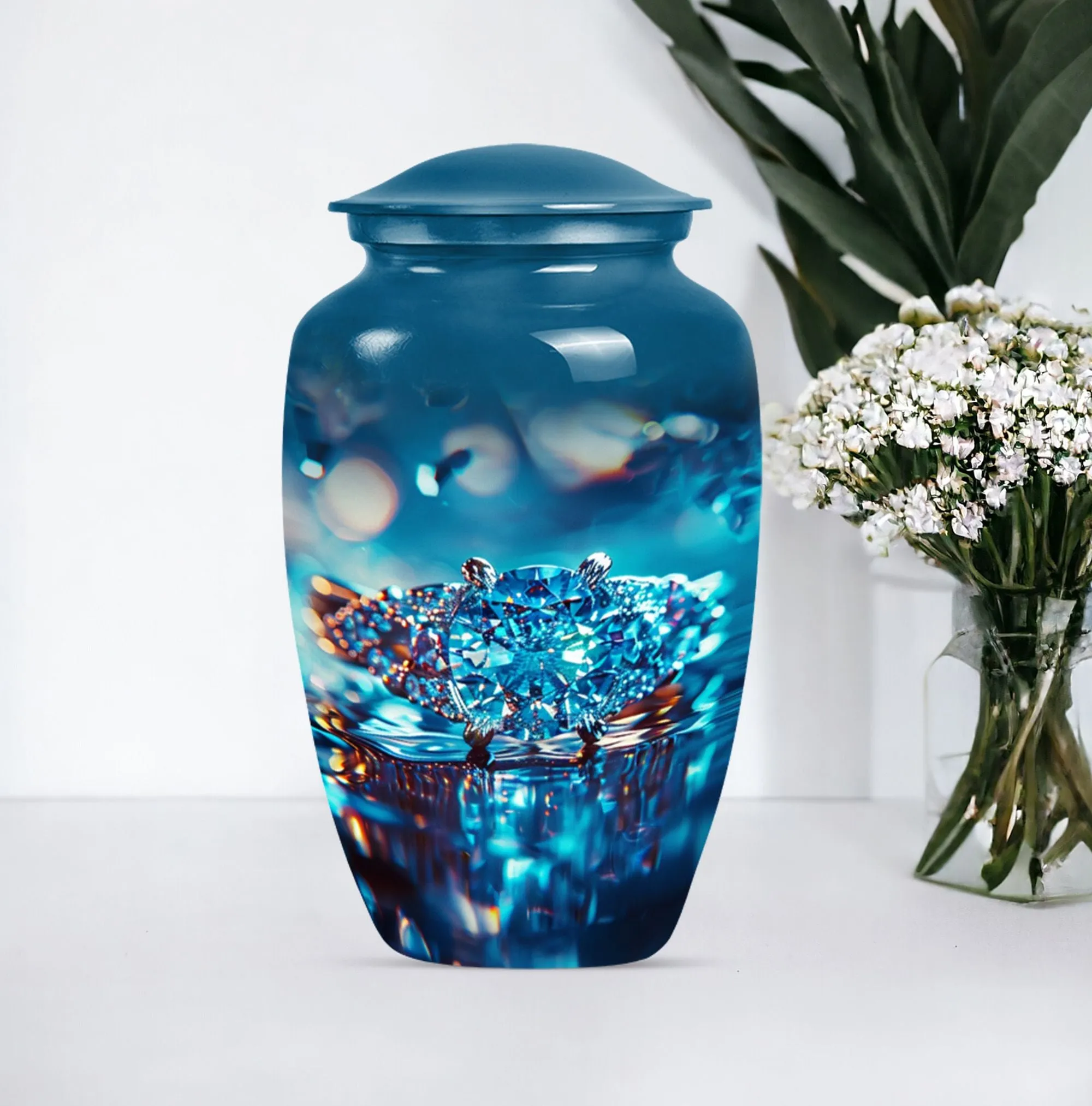 Ring Urn Eternity: Commemorative Funeral Cremation Keepsake
