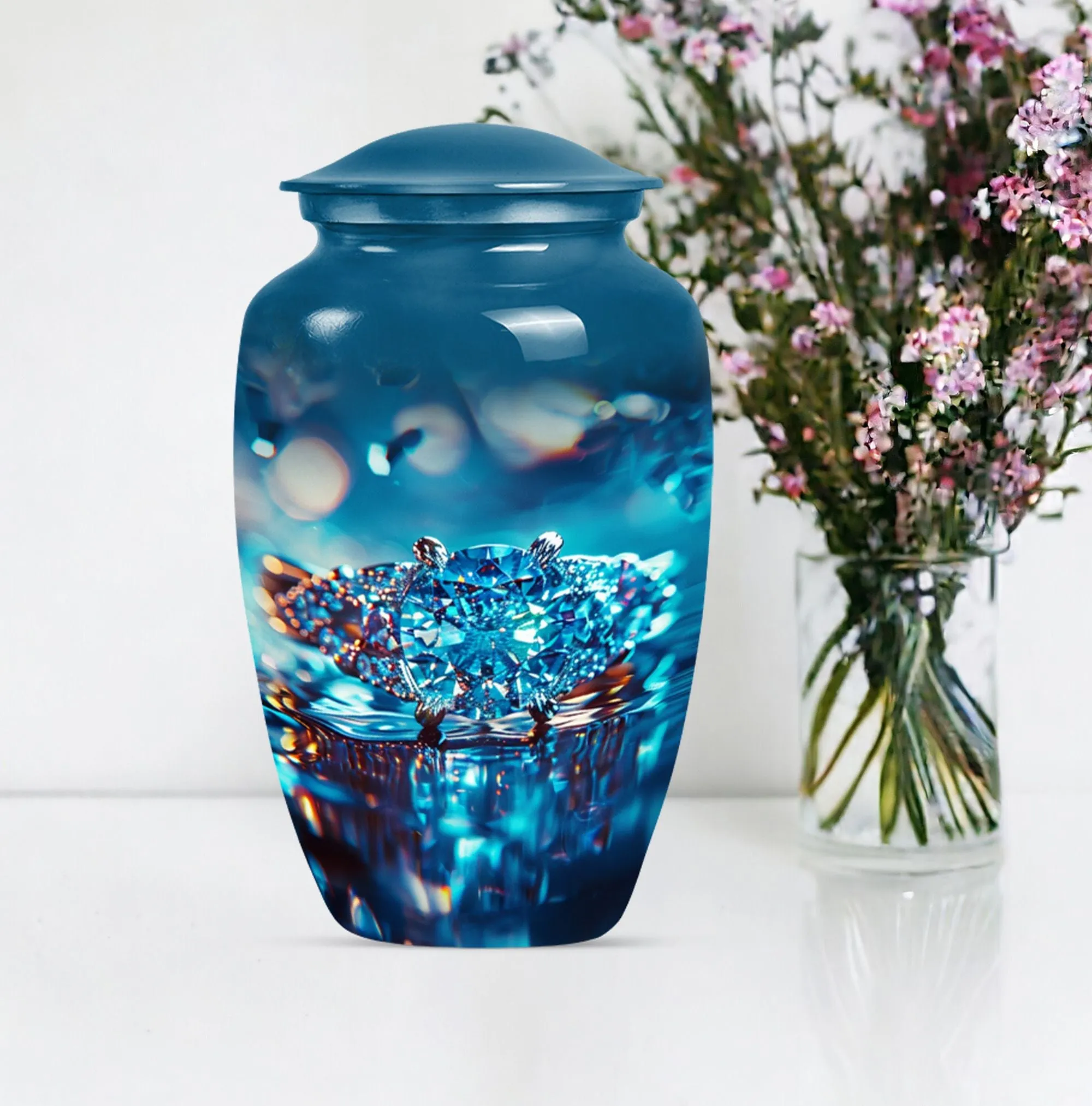Ring Urn Eternity: Commemorative Funeral Cremation Keepsake