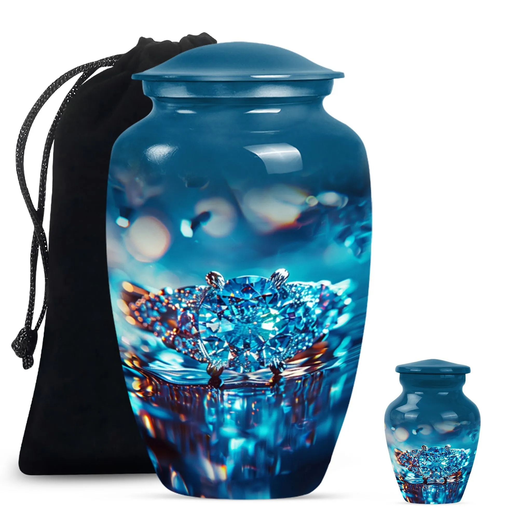 Ring Urn Eternity: Commemorative Funeral Cremation Keepsake