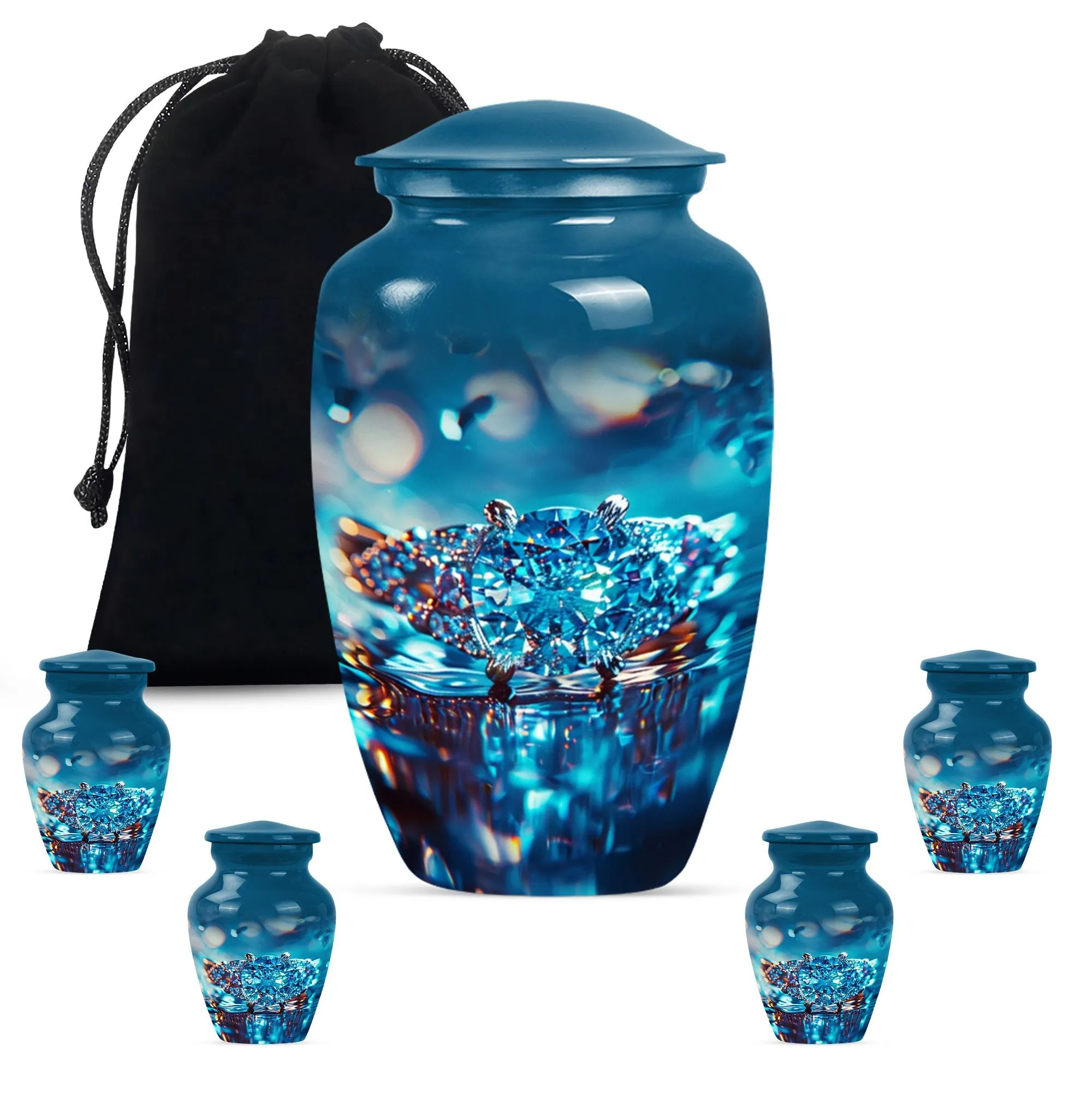 Ring Urn Eternity: Commemorative Funeral Cremation Keepsake