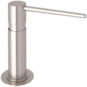 Rohl LS2150STN Modern Deck Mounted Soap Dispenser, Satin Nickel