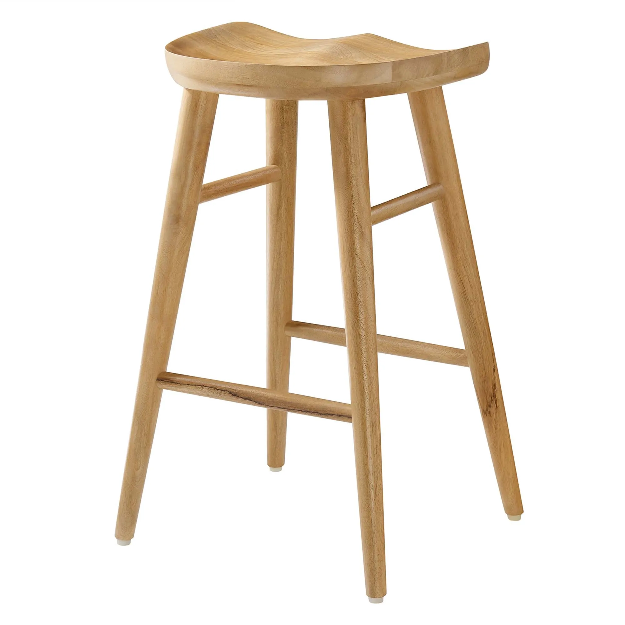 Saville Backless Wood Counter Stools - Set of 2 by Modway