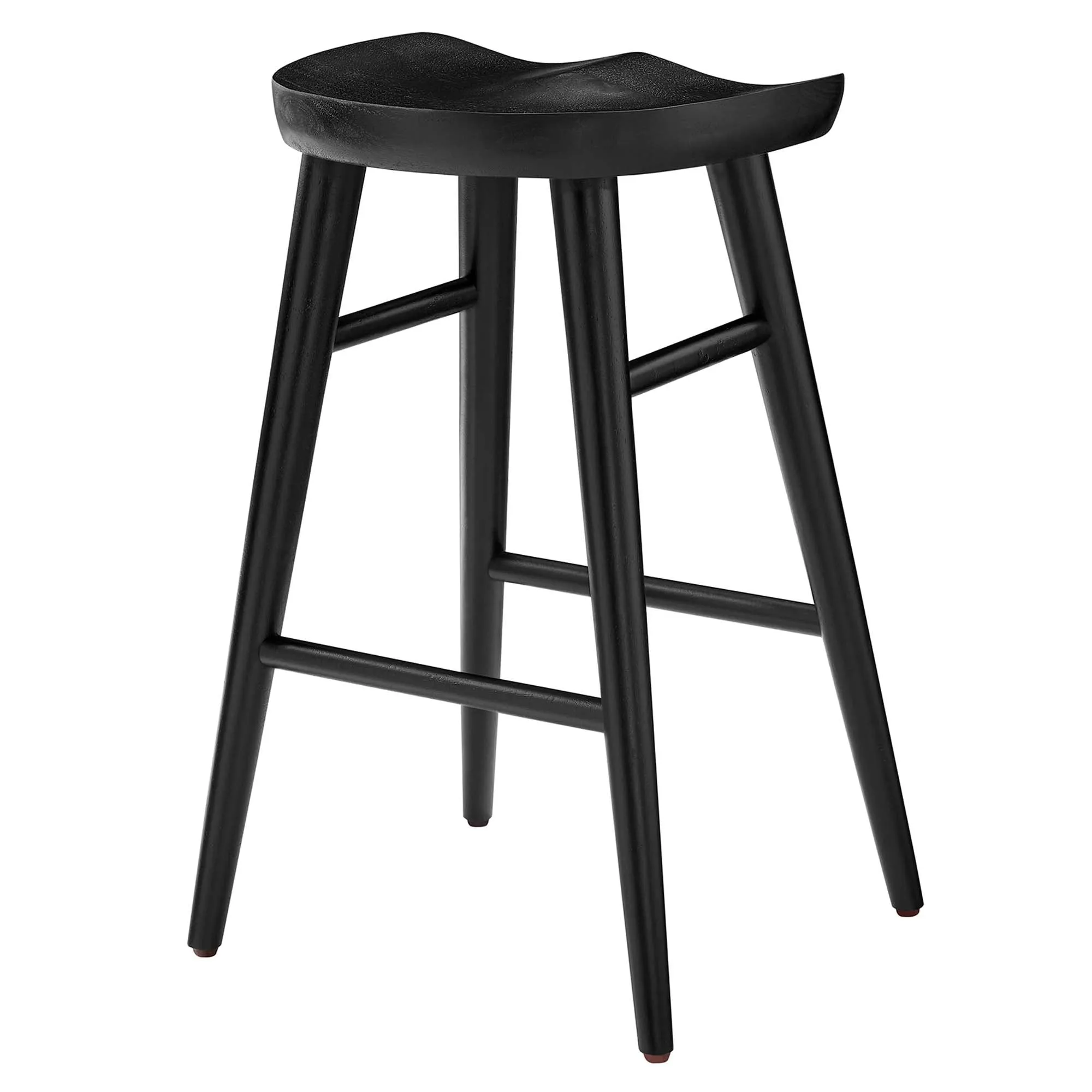 Saville Backless Wood Counter Stools - Set of 2 by Modway