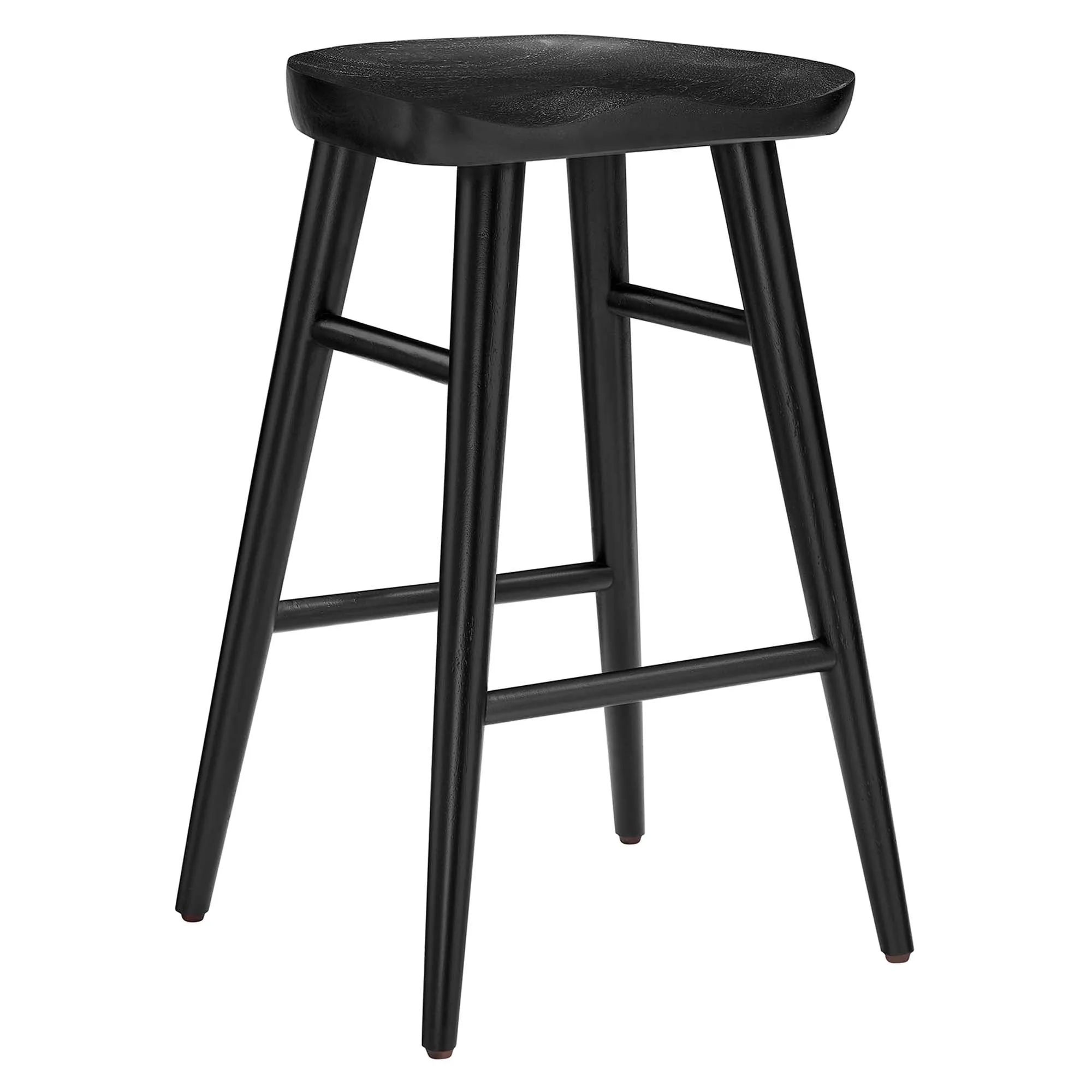 Saville Backless Wood Counter Stools - Set of 2 by Modway