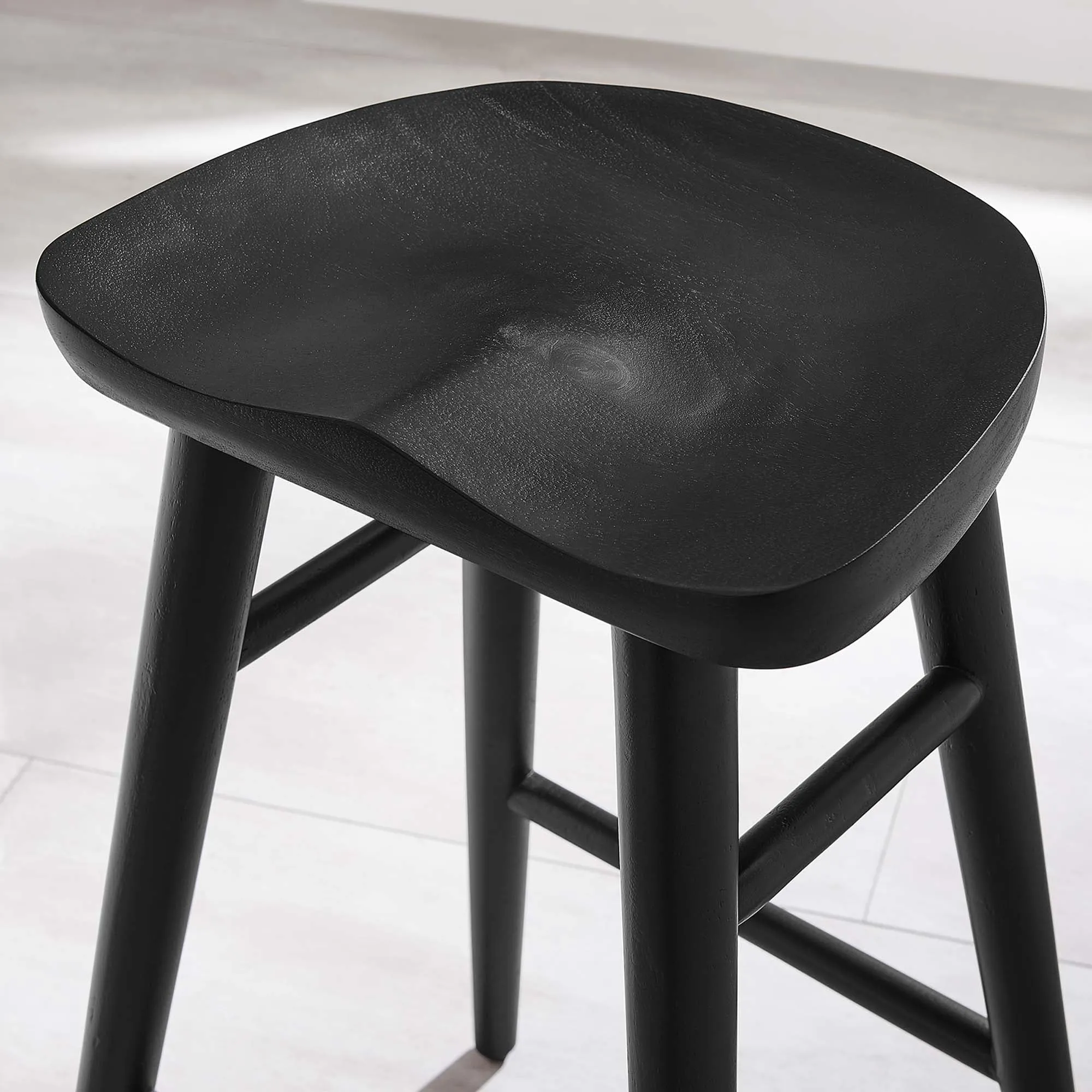 Saville Backless Wood Counter Stools - Set of 2 by Modway