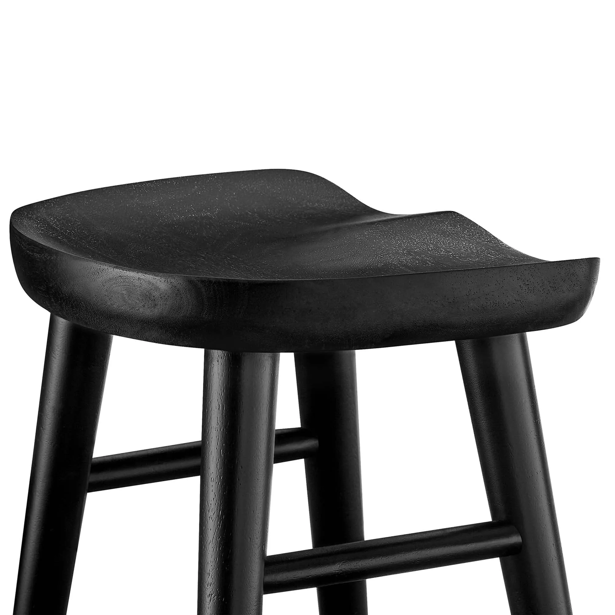 Saville Backless Wood Counter Stools - Set of 2 by Modway