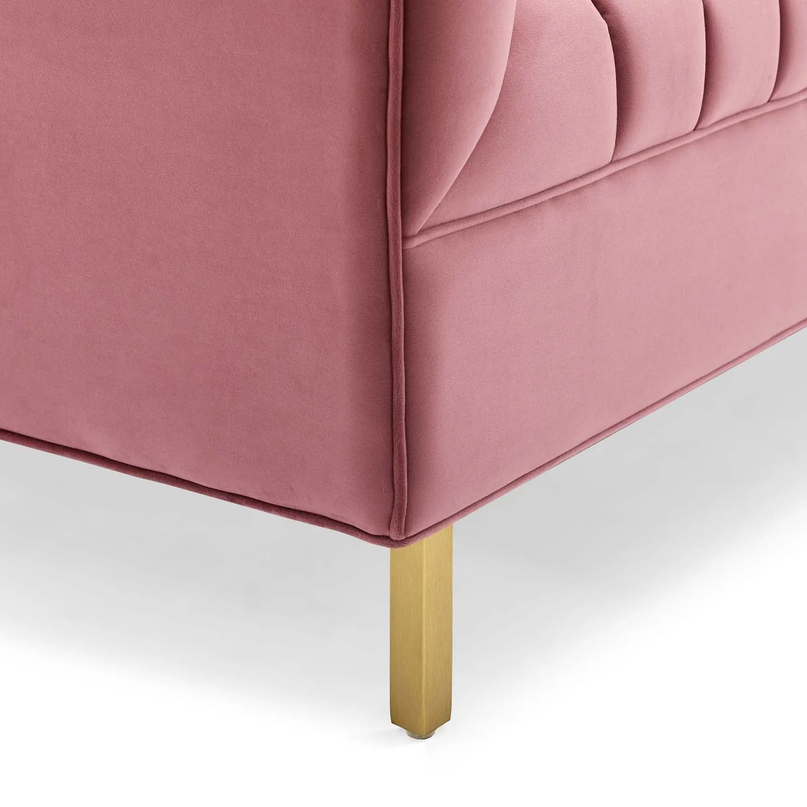 Shift Channel Tufted Performance Velvet Loveseat by Modway