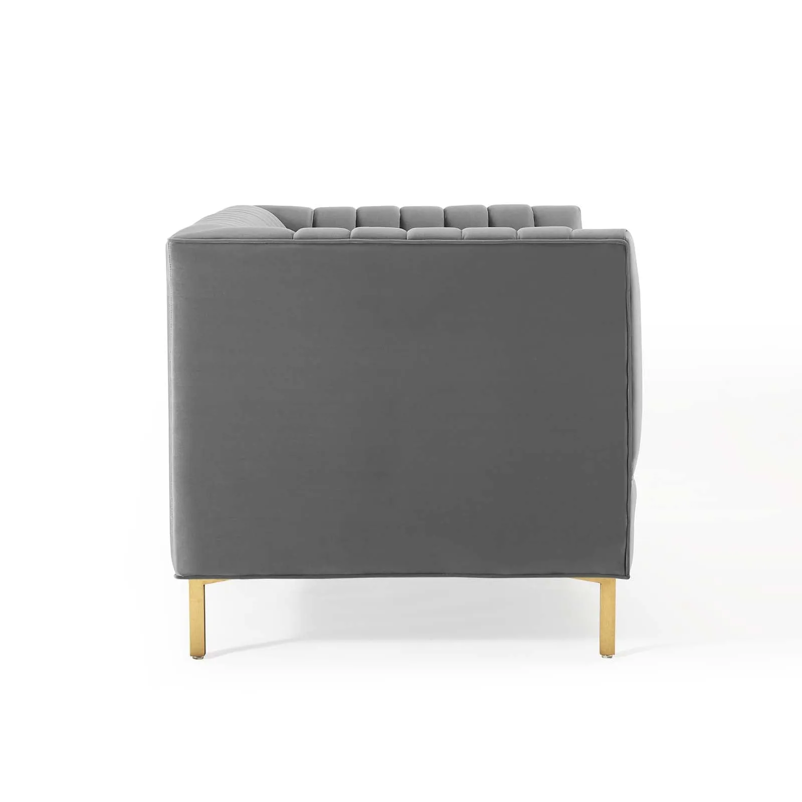 Shift Channel Tufted Performance Velvet Loveseat by Modway