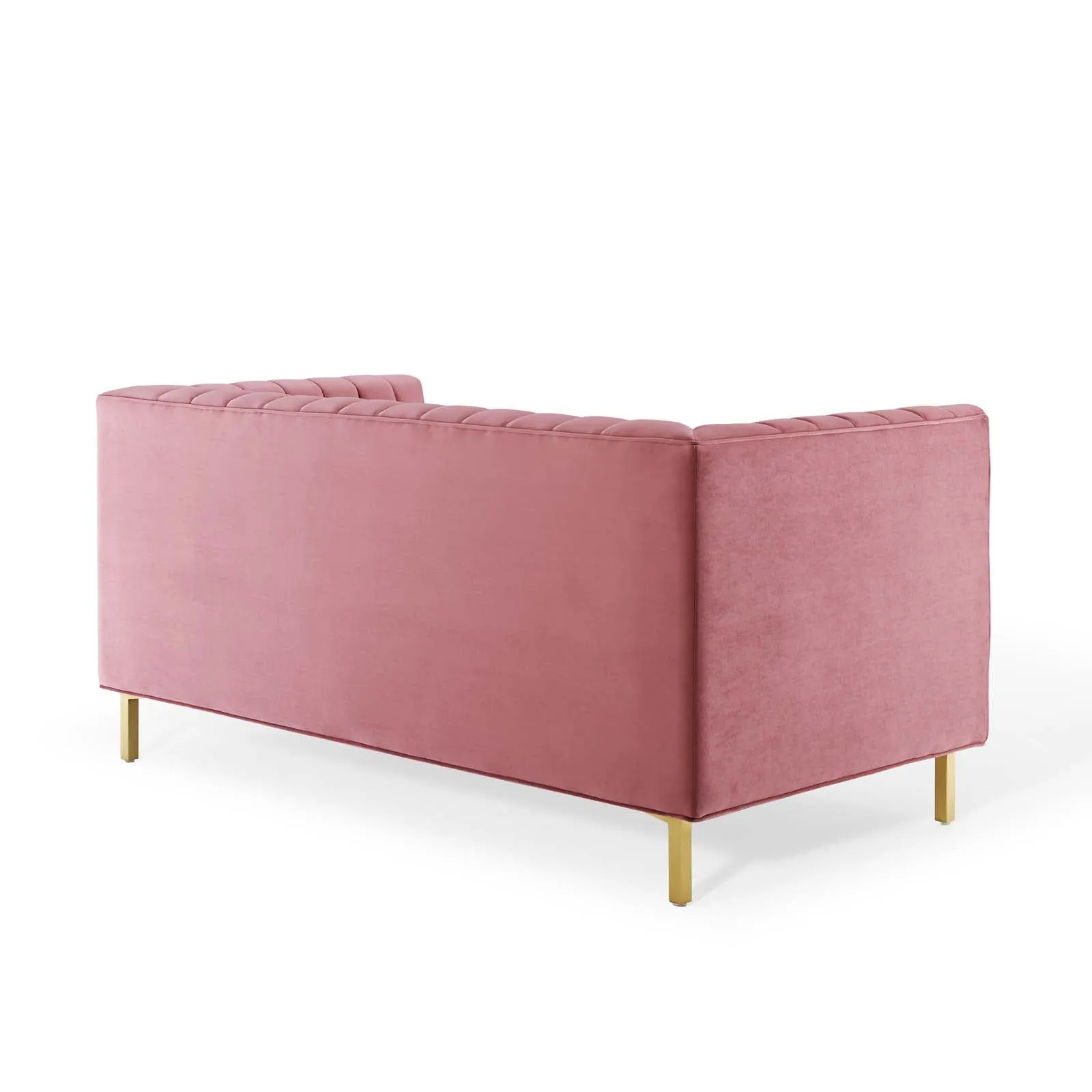 Shift Channel Tufted Performance Velvet Loveseat by Modway