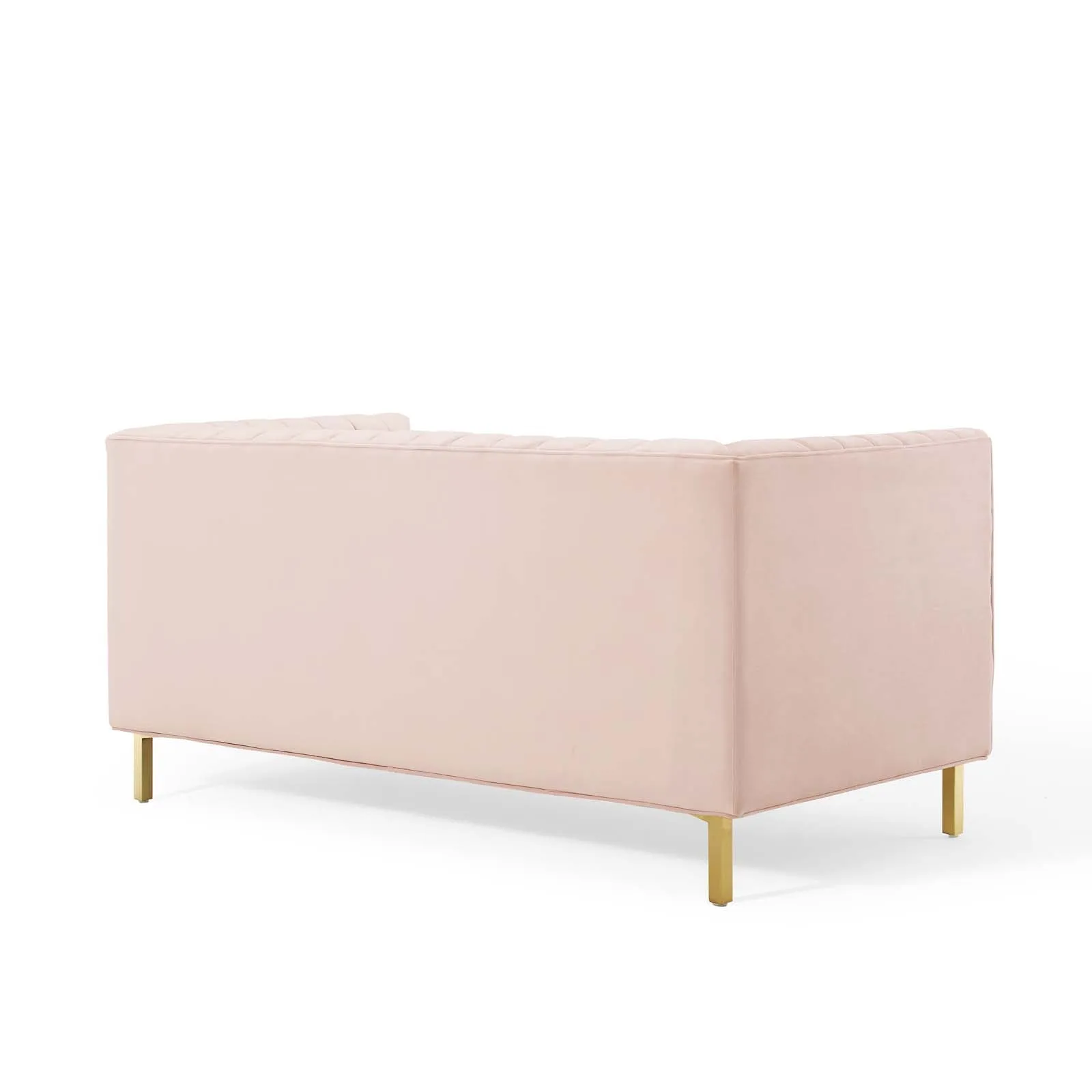 Shift Channel Tufted Performance Velvet Loveseat by Modway