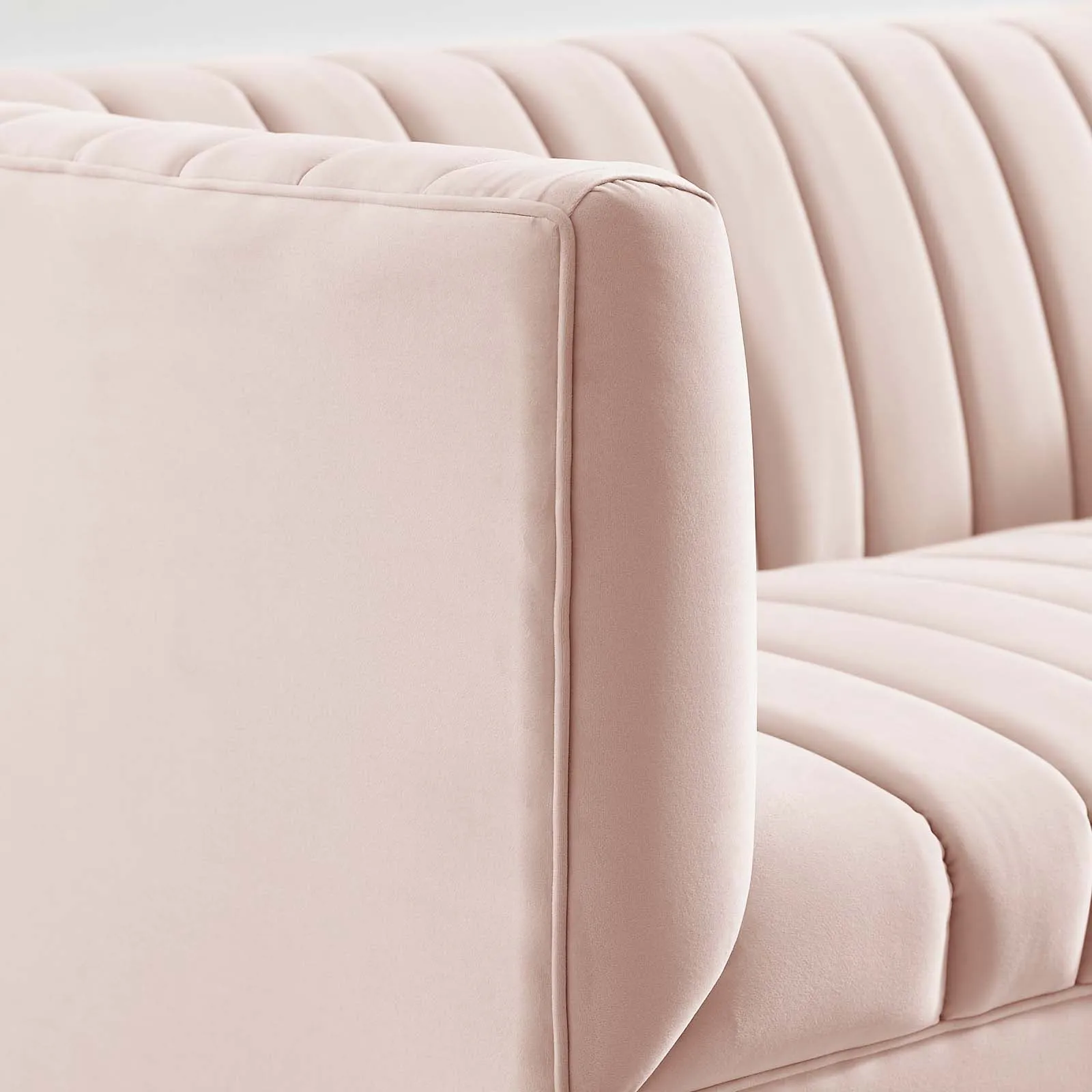 Shift Channel Tufted Performance Velvet Loveseat by Modway