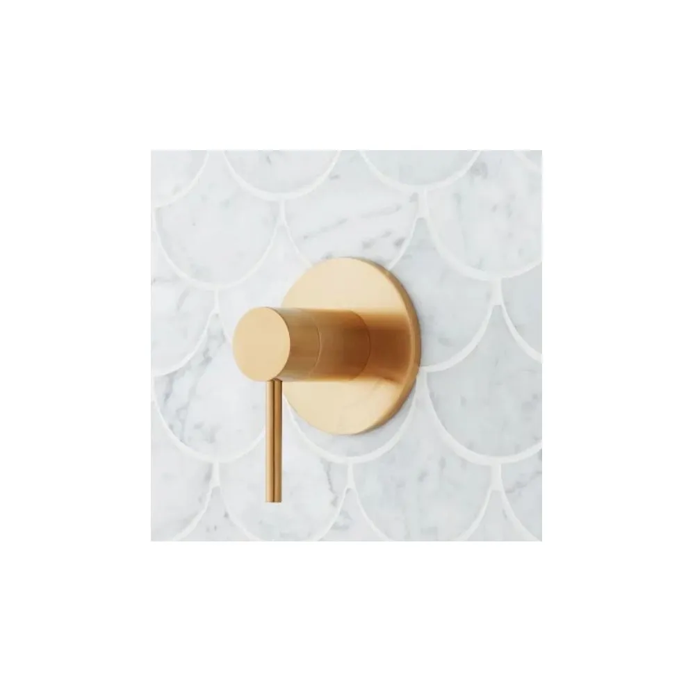 Signature Hardware SHLE9007BG Lexia Volume Control Trim - Less Valve, Brushed Gold