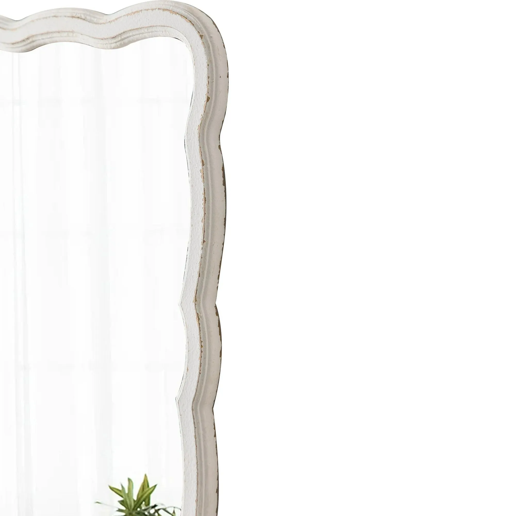 Sintosin WW2104 Rustic Wooden Oblong Framed Mirrors for Wall