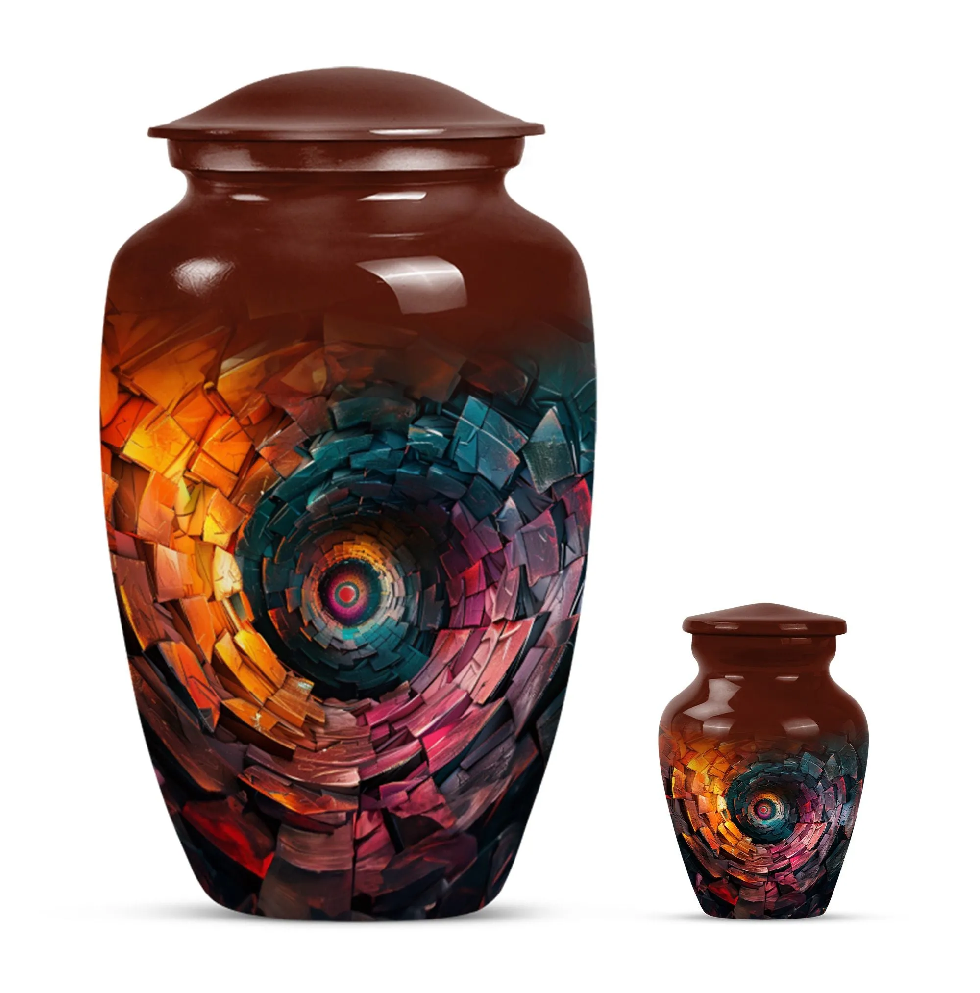 Spiral Bliss Memorial Urn for Human Ashes