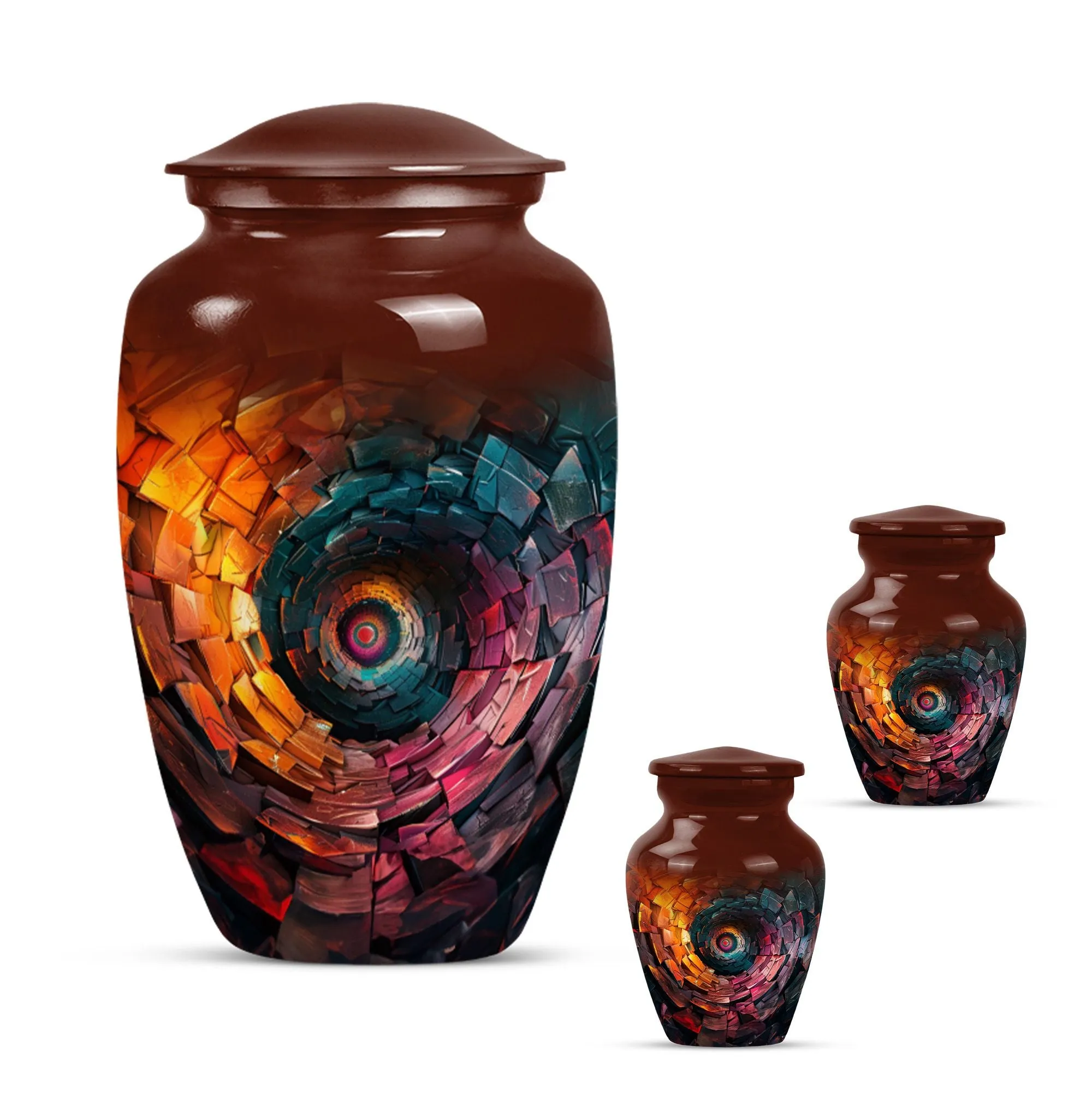 Spiral Bliss Memorial Urn for Human Ashes