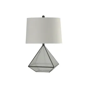 Stylecraft Burke Glass Table Lamp - BURKE BRONZE ONE SIZE