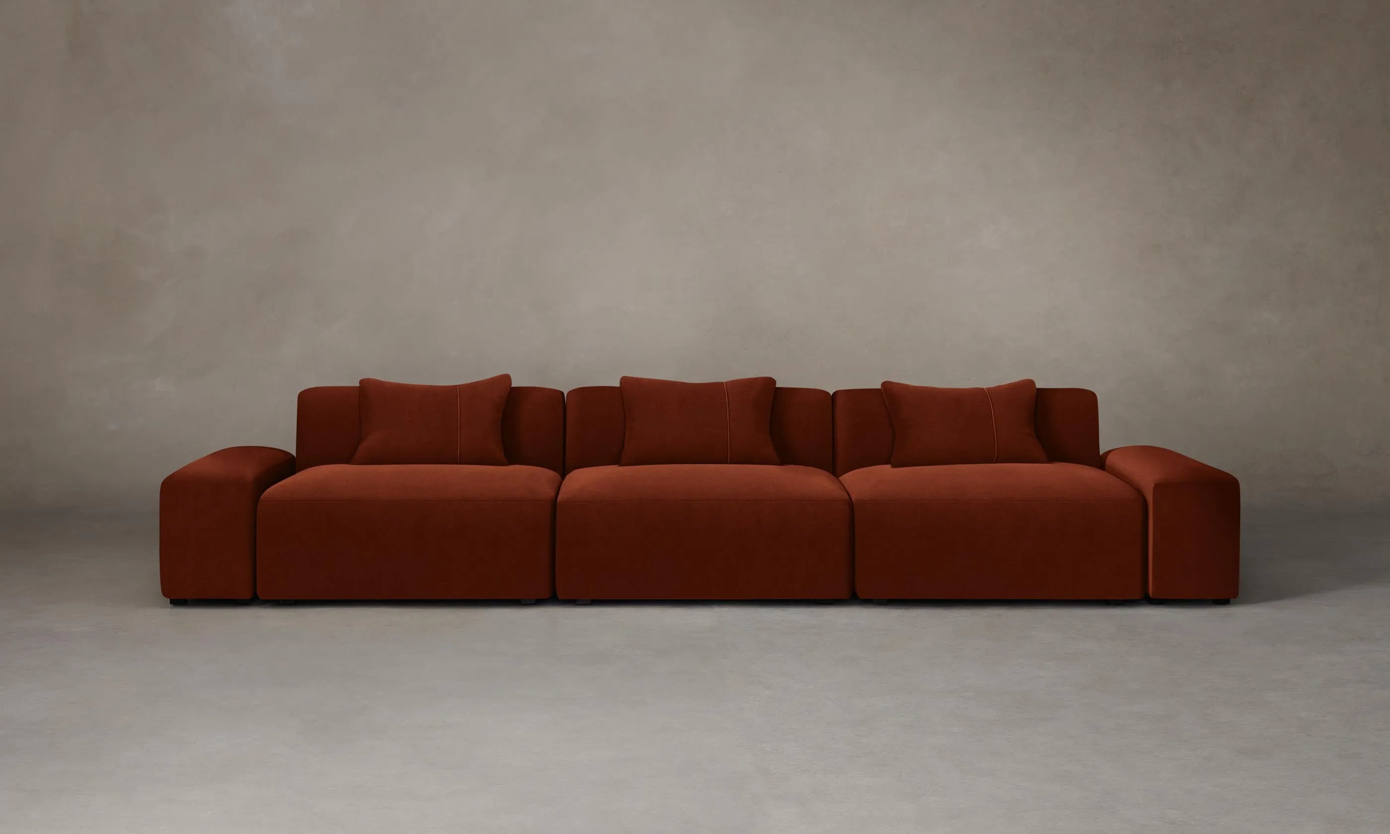 The Breuer Modular Sectional - Mohair Spice
