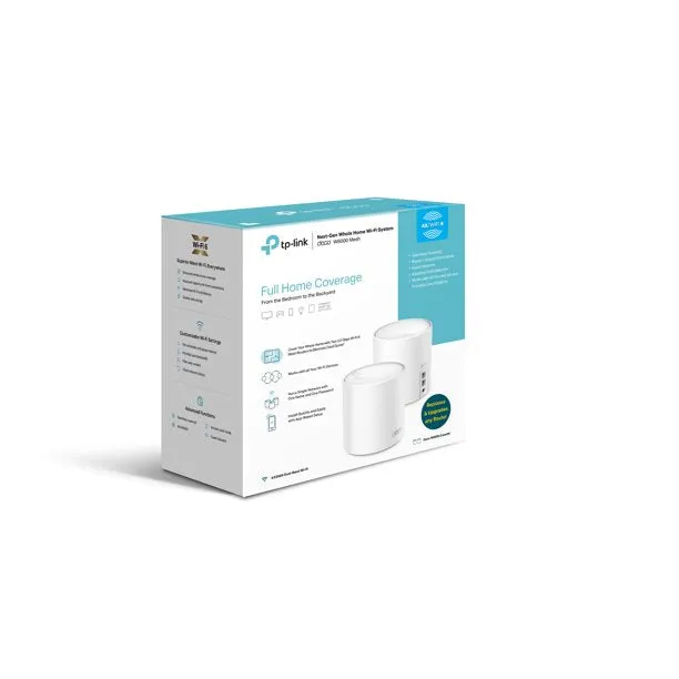 TP-Link Deco W6000 2-pack Wi-Fi 6 Mesh Router Replacement System 2- Mesh Routers