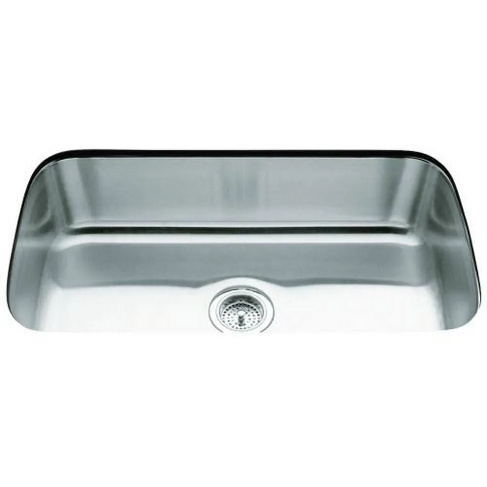Undertone Undercounter Stainless Steel 32 in. Single Basin Kitchen Sink