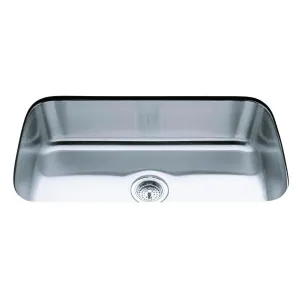 Undertone Undercounter Stainless Steel 32 in. Single Basin Kitchen Sink