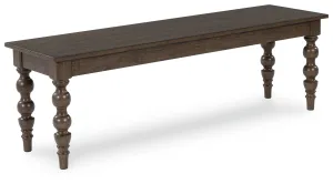 Veramond Dark Brown Large Dining Room Bench