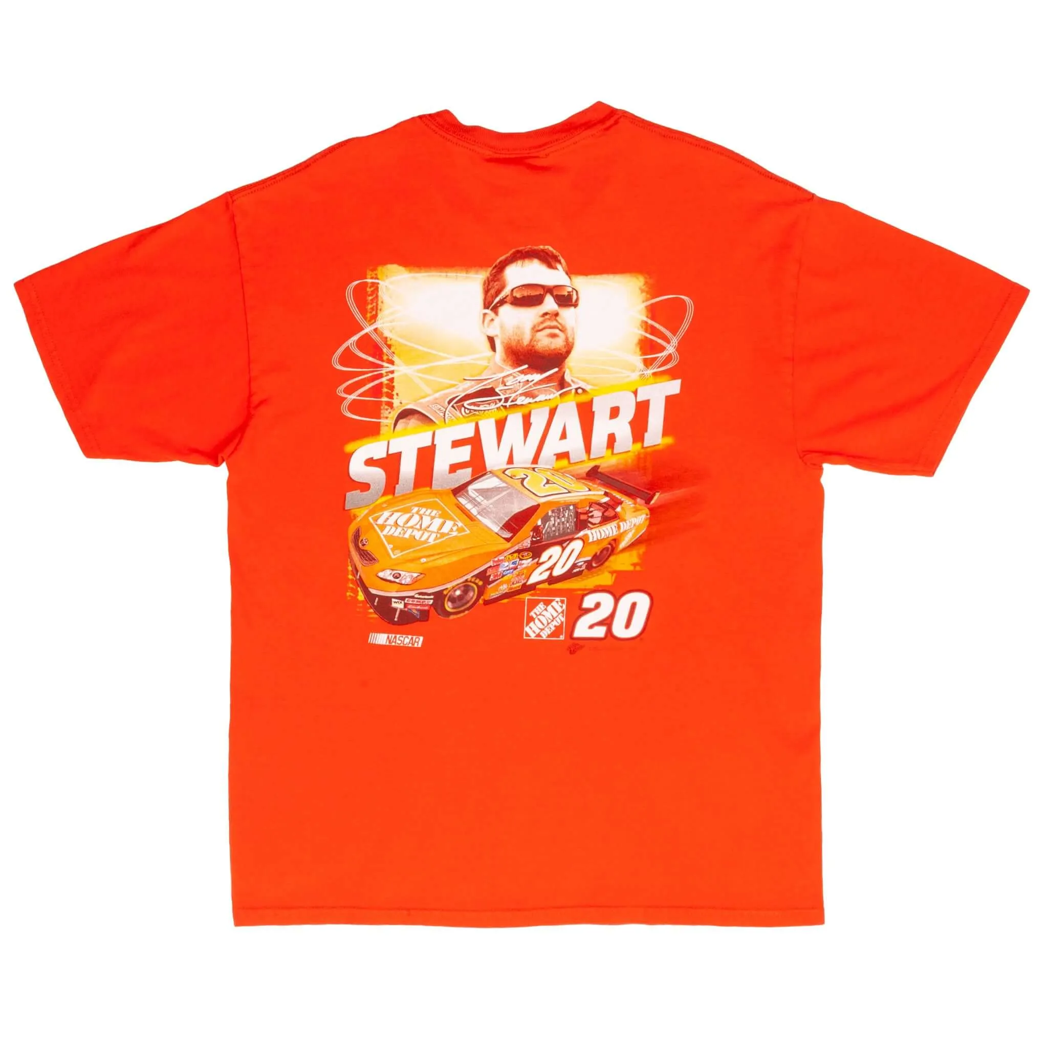 VINTAGE NASCAR TONY STEWART HOME DEPOT 2008 TEE SHIRT SIZE LARGE