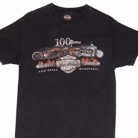 VINTAGE HARLEY DAVIDSON 100 YEARS LAS VEGAS TEE SHIRT 2003 MEDIUM MADE IN USA