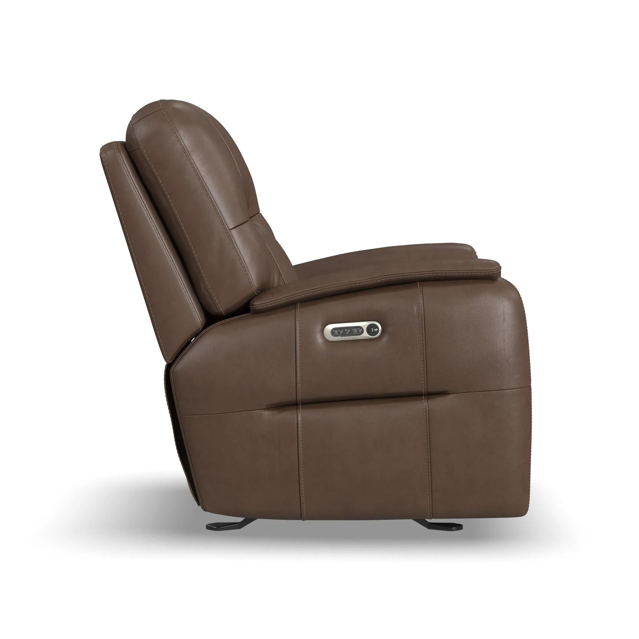 Wilson CafÃ© Leather Power Gliding Recliner with Power Headrest