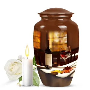 Wine Amazonia Cremation Urn - Unique Memorial Tribute for Adults