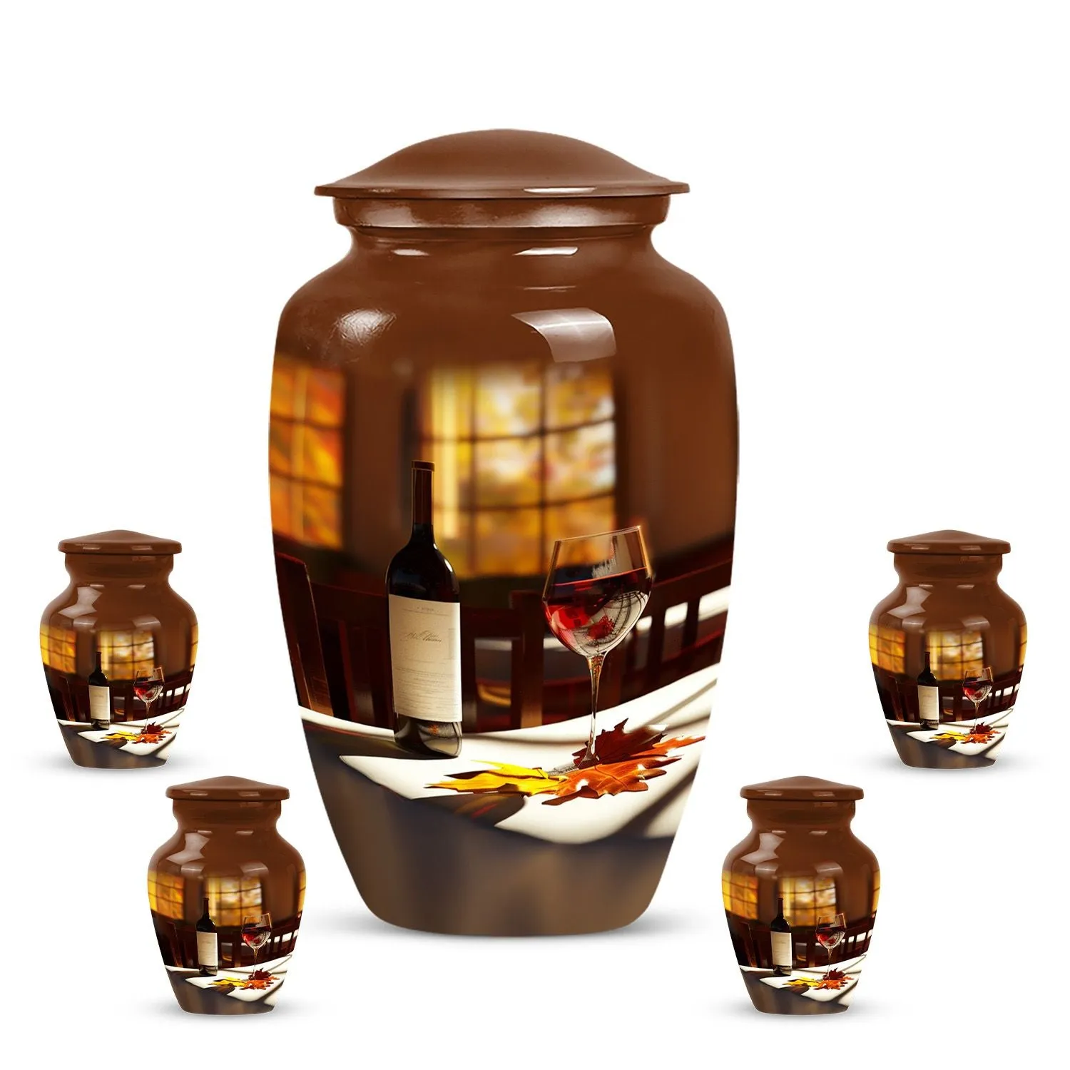 Wine Amazonia Cremation Urn - Unique Memorial Tribute for Adults