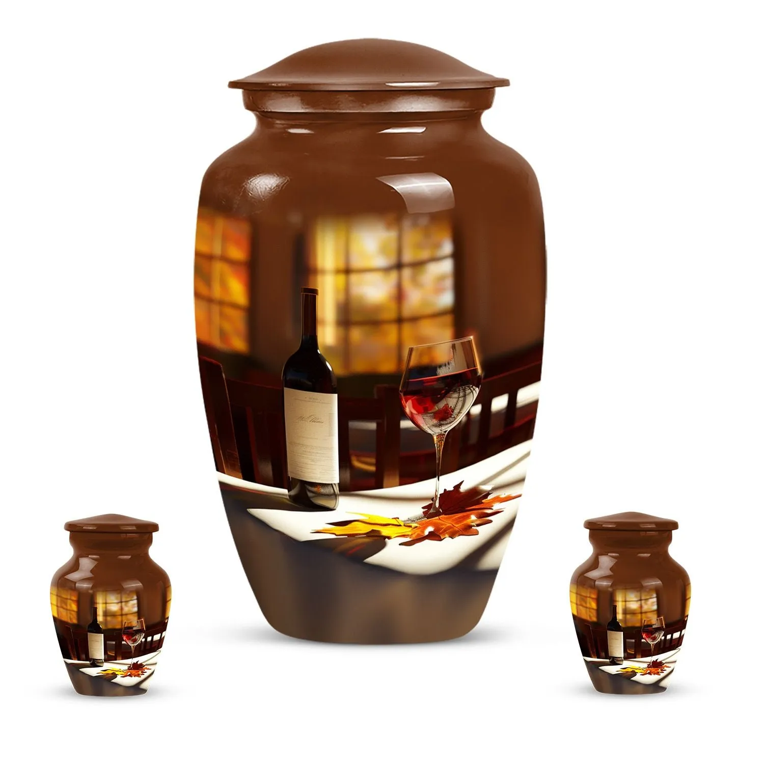 Wine Amazonia Cremation Urn - Unique Memorial Tribute for Adults