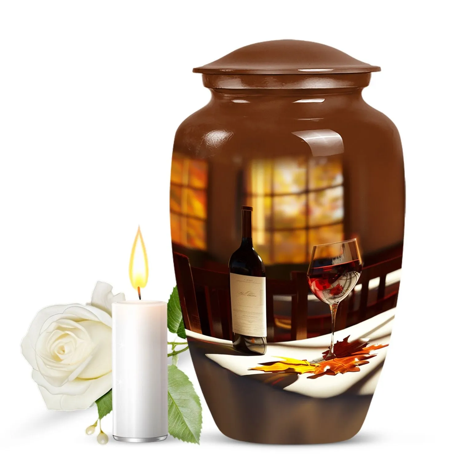 Wine Amazonia Cremation Urn - Unique Memorial Tribute for Adults