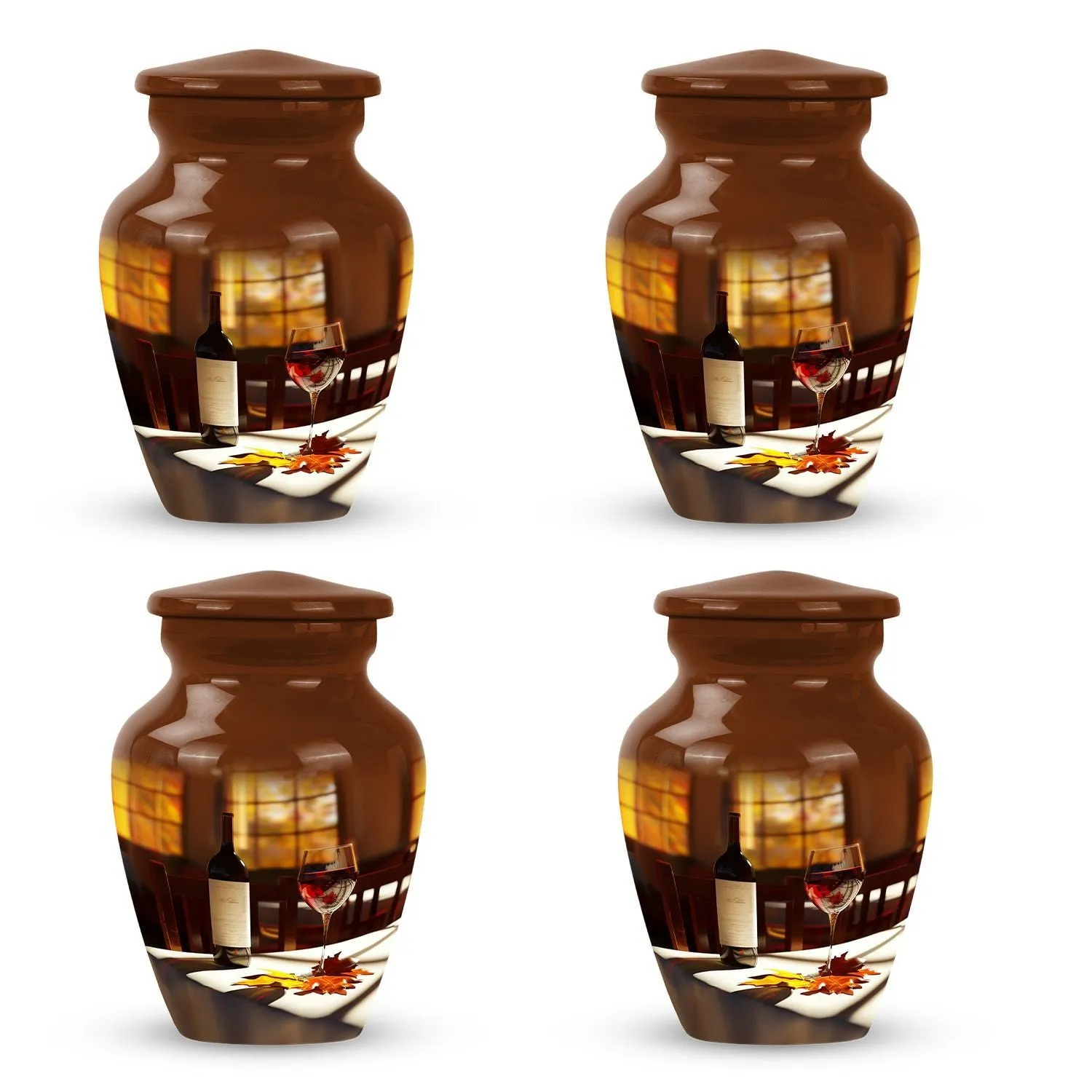 Wine Amazonia Cremation Urn - Unique Memorial Tribute for Adults