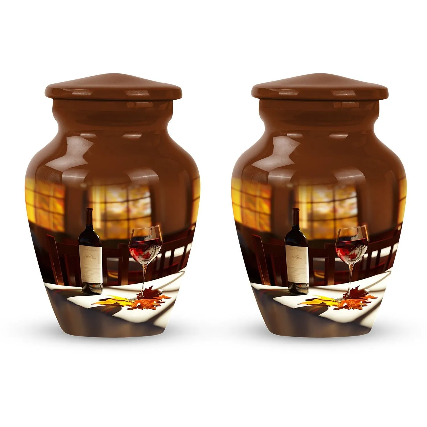 Wine Amazonia Cremation Urn - Unique Memorial Tribute for Adults