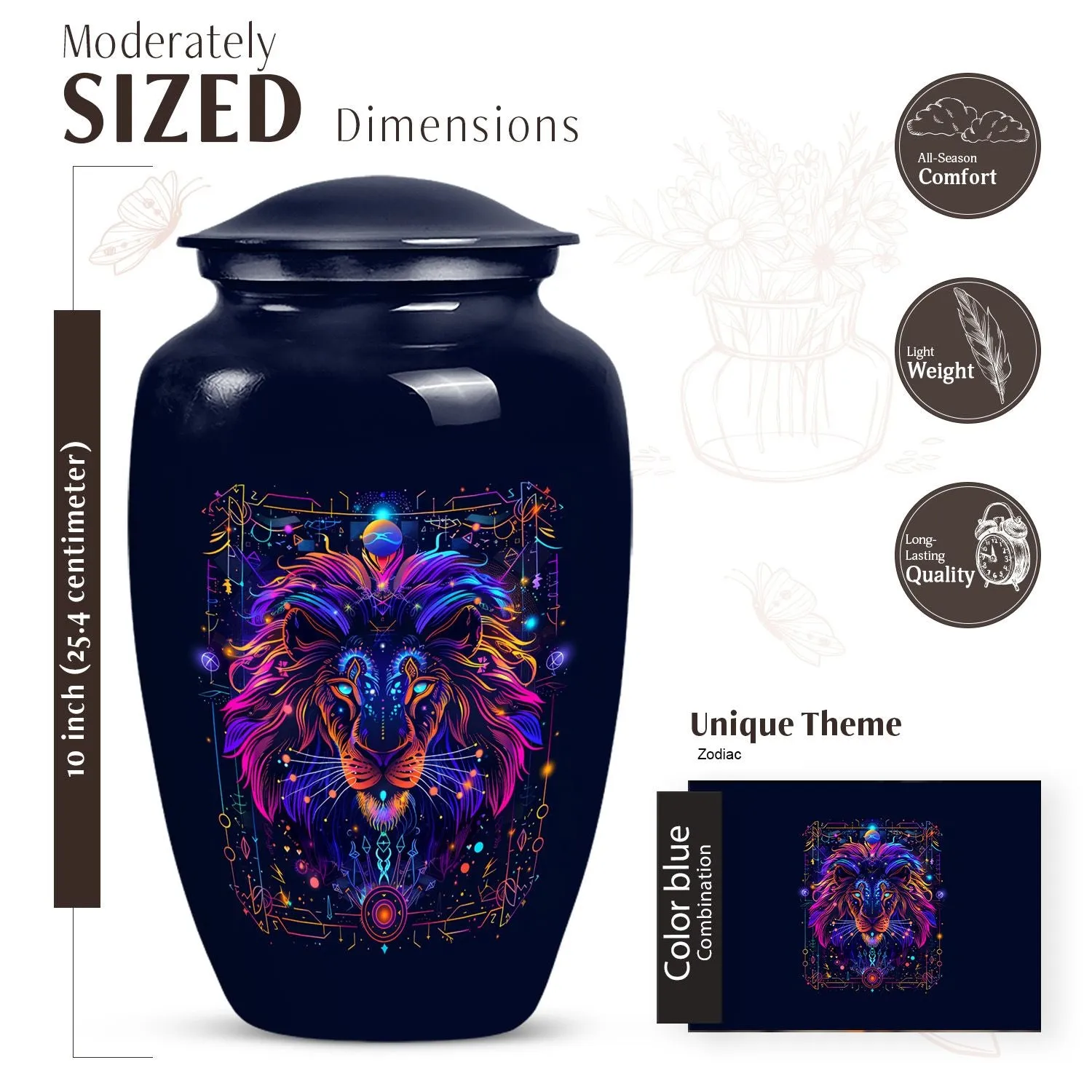 Zodiac Tribute - The Conclusive Cremation Urn for Men Ashes